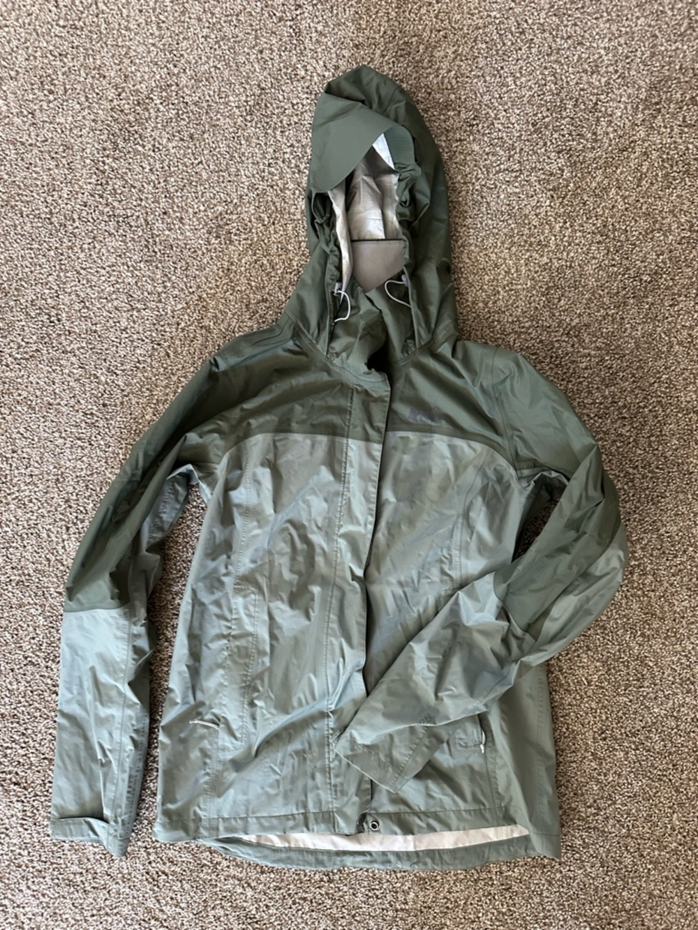 REI Co-op Light Green Rain Jacket WM XS